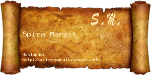 Spira Margit névjegykártya